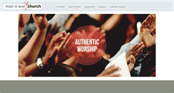 Desktop Screenshot of manowarchurch.org